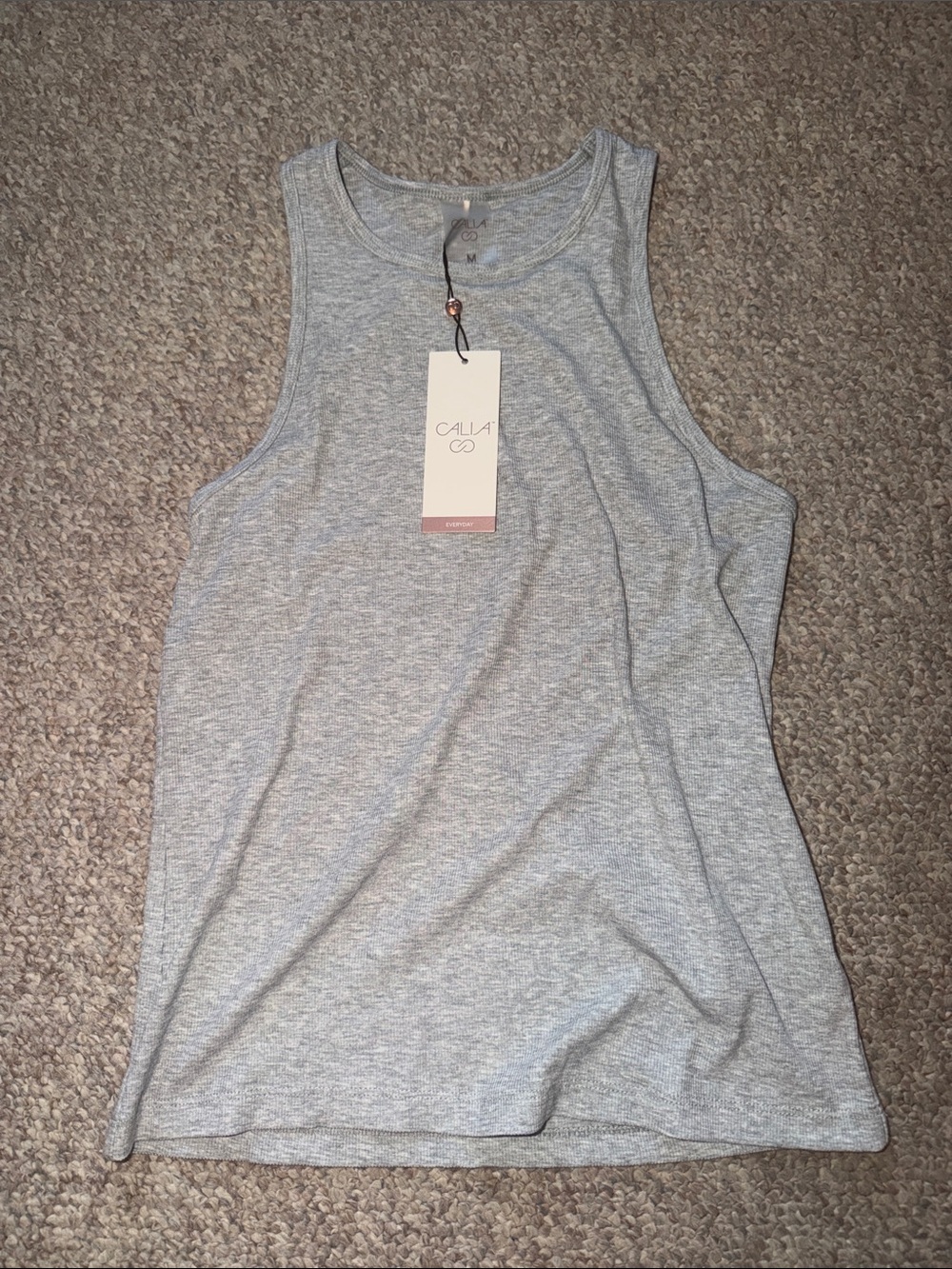 Calia Light Heather Gray Racerback Tank